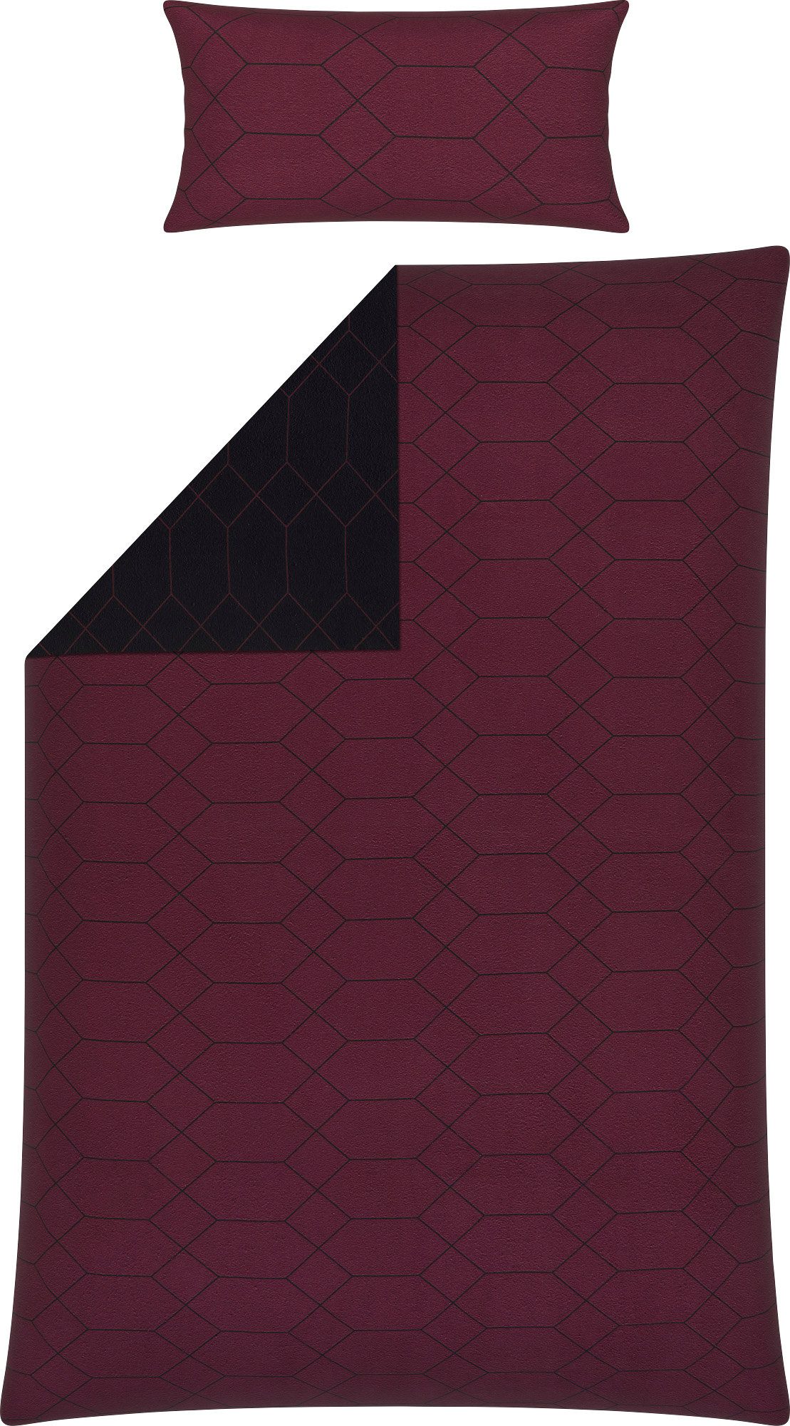 REDBEST Bettwäsche Wendebettwäsche, Biber, Grafik günstig online kaufen
