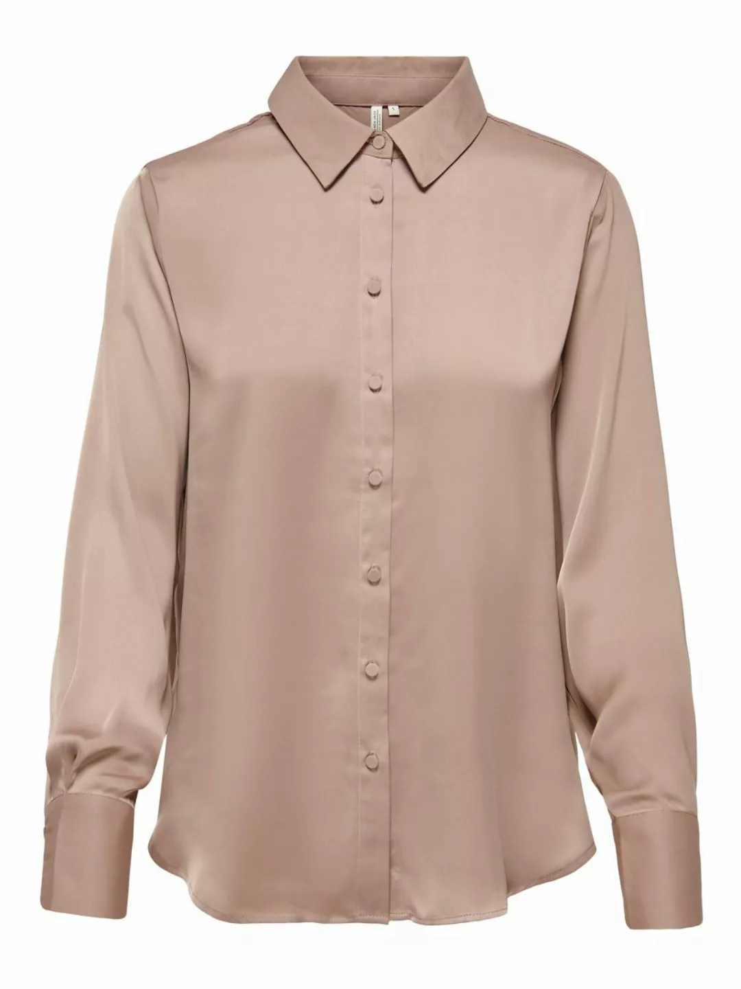 ONLY Glänzende Hemd Damen Braun günstig online kaufen