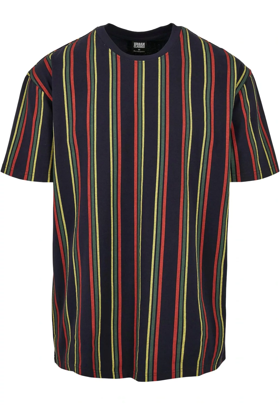 URBAN CLASSICS T-Shirt "Urban Classics Herren Printed Oversized Retro Strip günstig online kaufen