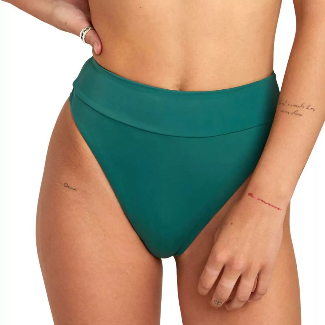 Rvca Solid Bikinihose Mit Hohem Bund XS Forest günstig online kaufen