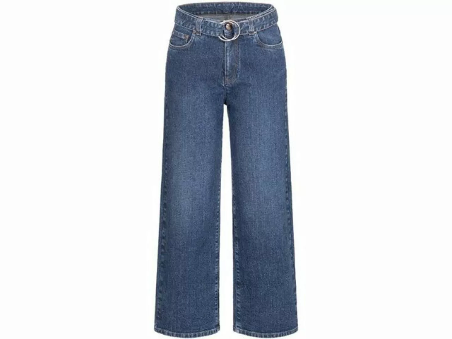 Feuervogl 7/8-Jeans Feuervogl Bio-Damen-Culotte 'Flora' mit Gürtel günstig online kaufen