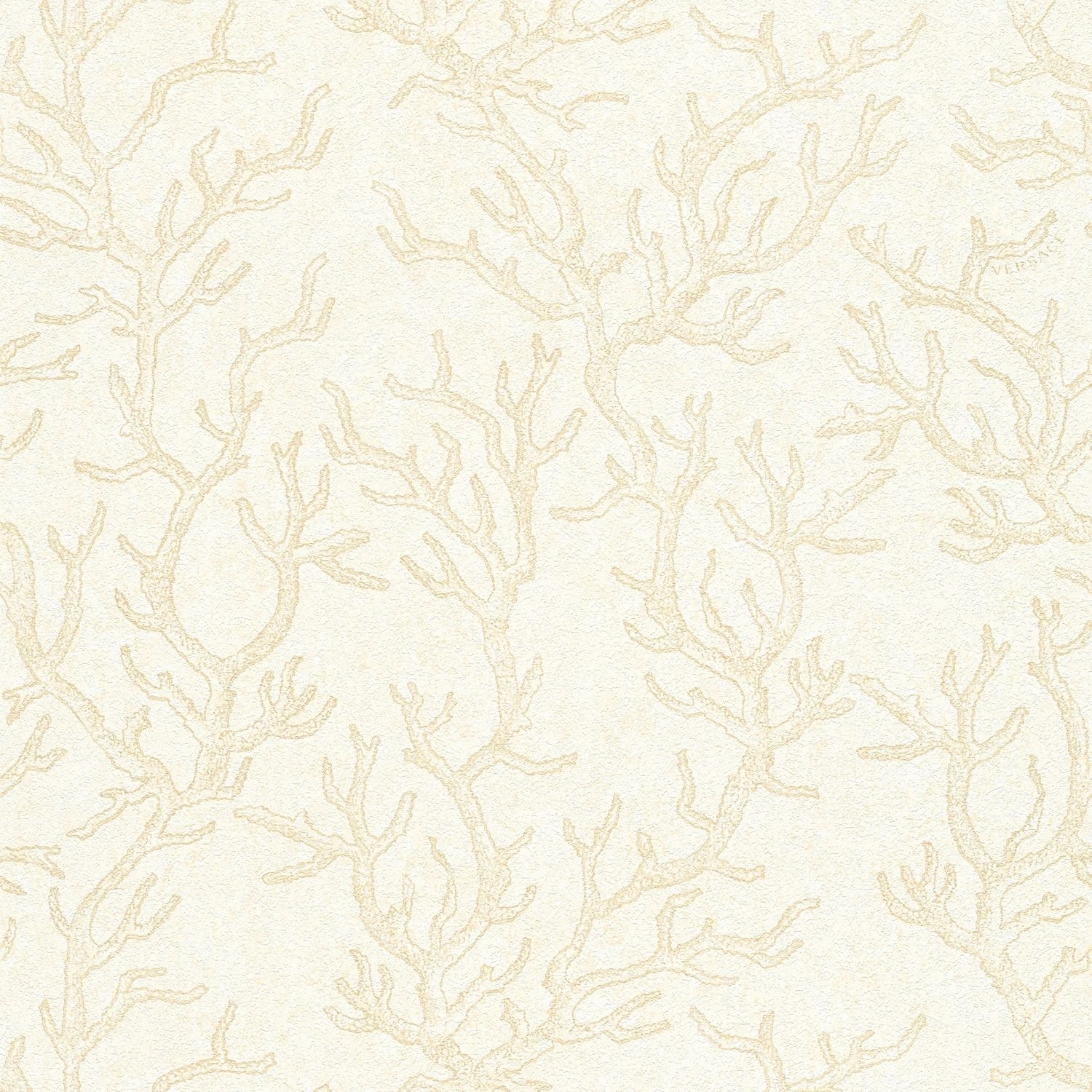 PROFHOME 344971-GU Luxus Tapete Natur schimmernd Beige Gold Creme 7,035 m2 günstig online kaufen
