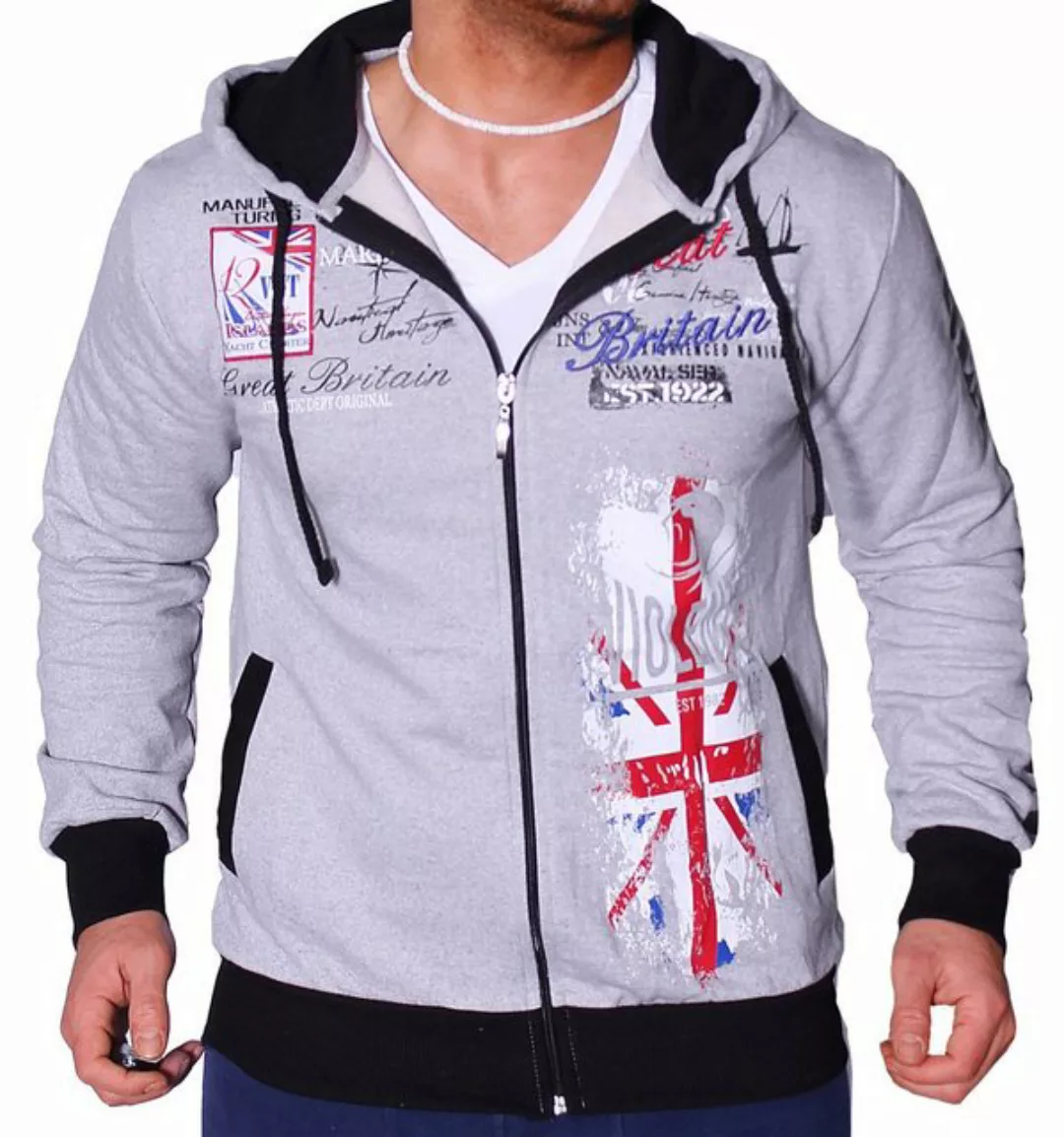 Violento Collegejacke Herren Sweatjacke Sportjacke Joggingjacke mit lässige günstig online kaufen