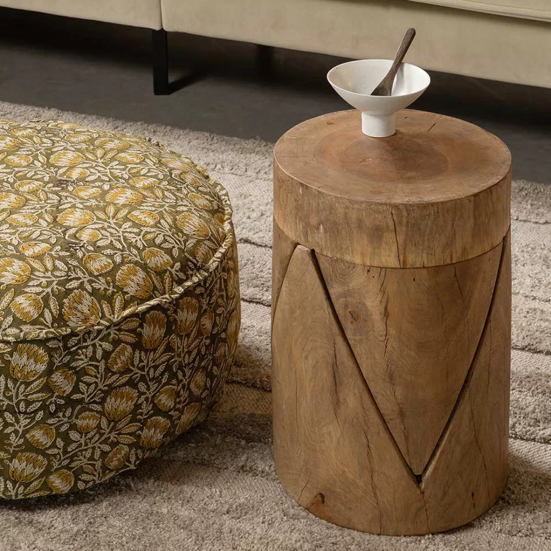 Beistelltisch Sofa zweiteilig im rustikalen Landhaus Stil Massivholz (zweit günstig online kaufen