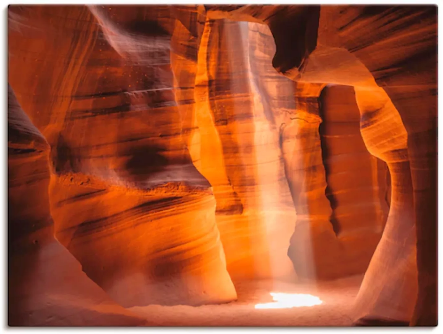 Artland Leinwandbild "Antelope Canyon Lichtsäule II", Amerika, (1 St.), auf günstig online kaufen