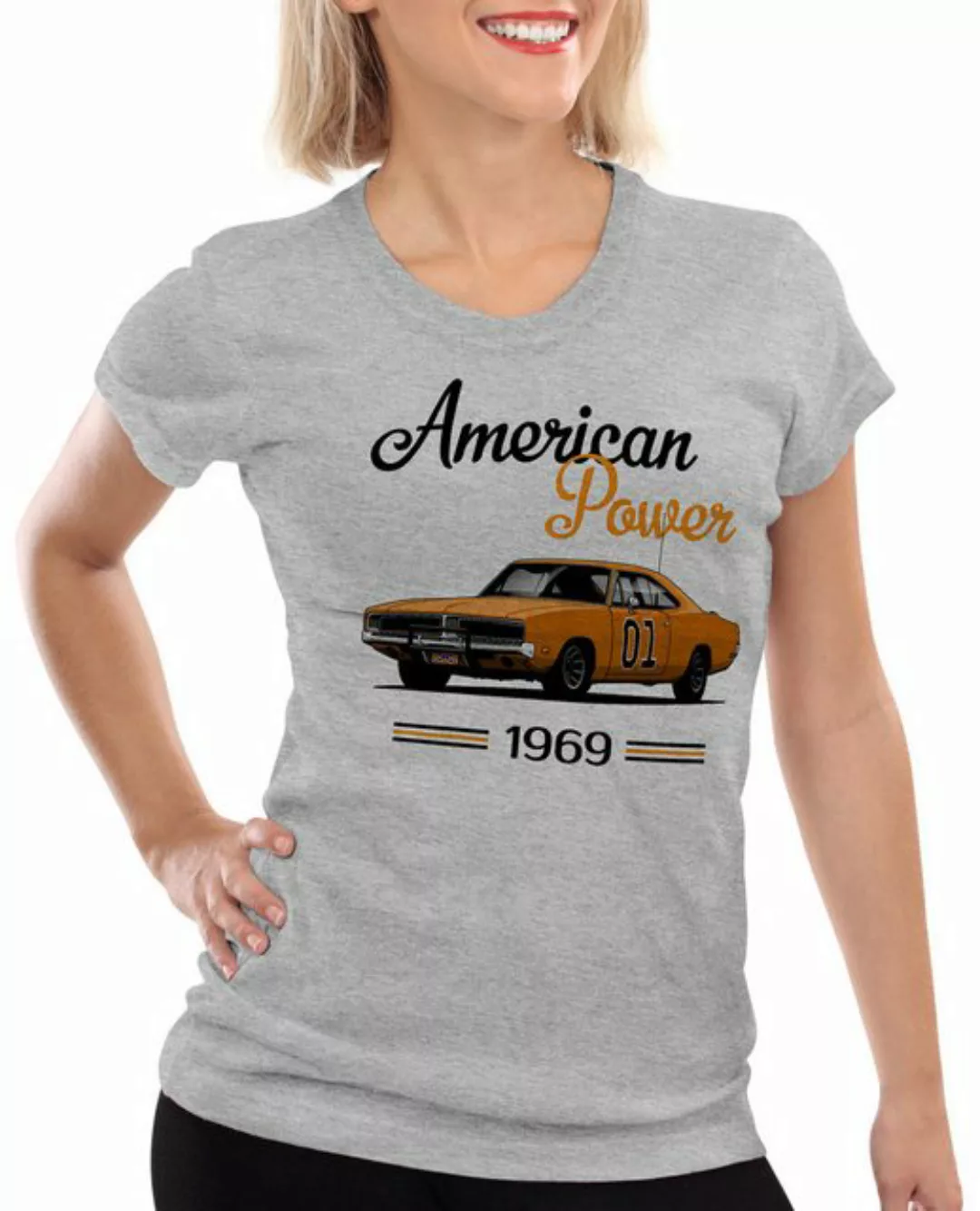 style3 T-Shirt American Power charger general lee Ein Duke kommt selten all günstig online kaufen