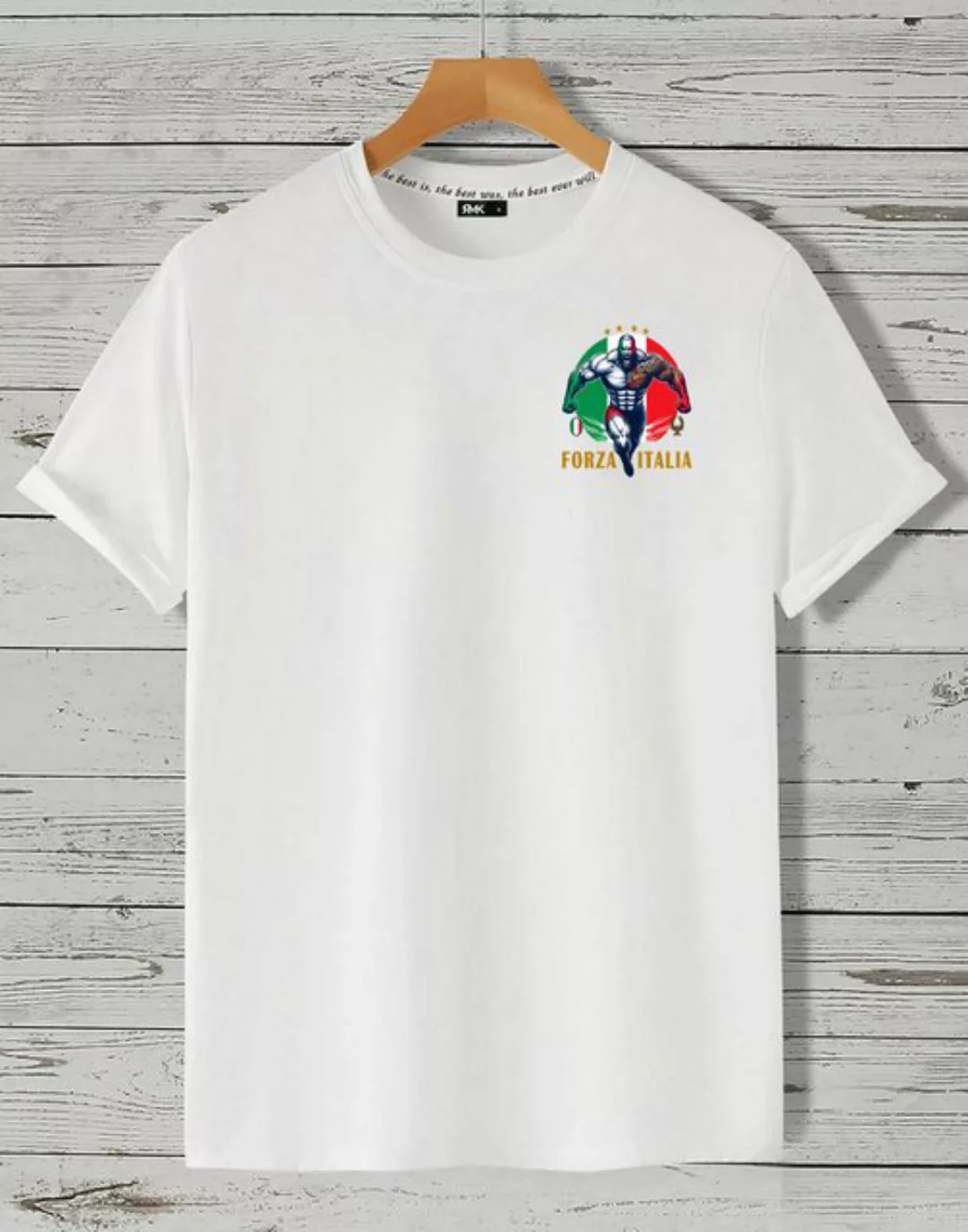 RMK T-Shirt Herren Shirt Fan Trikot Rundhals-Ausschnitt Italien Italy Itali günstig online kaufen