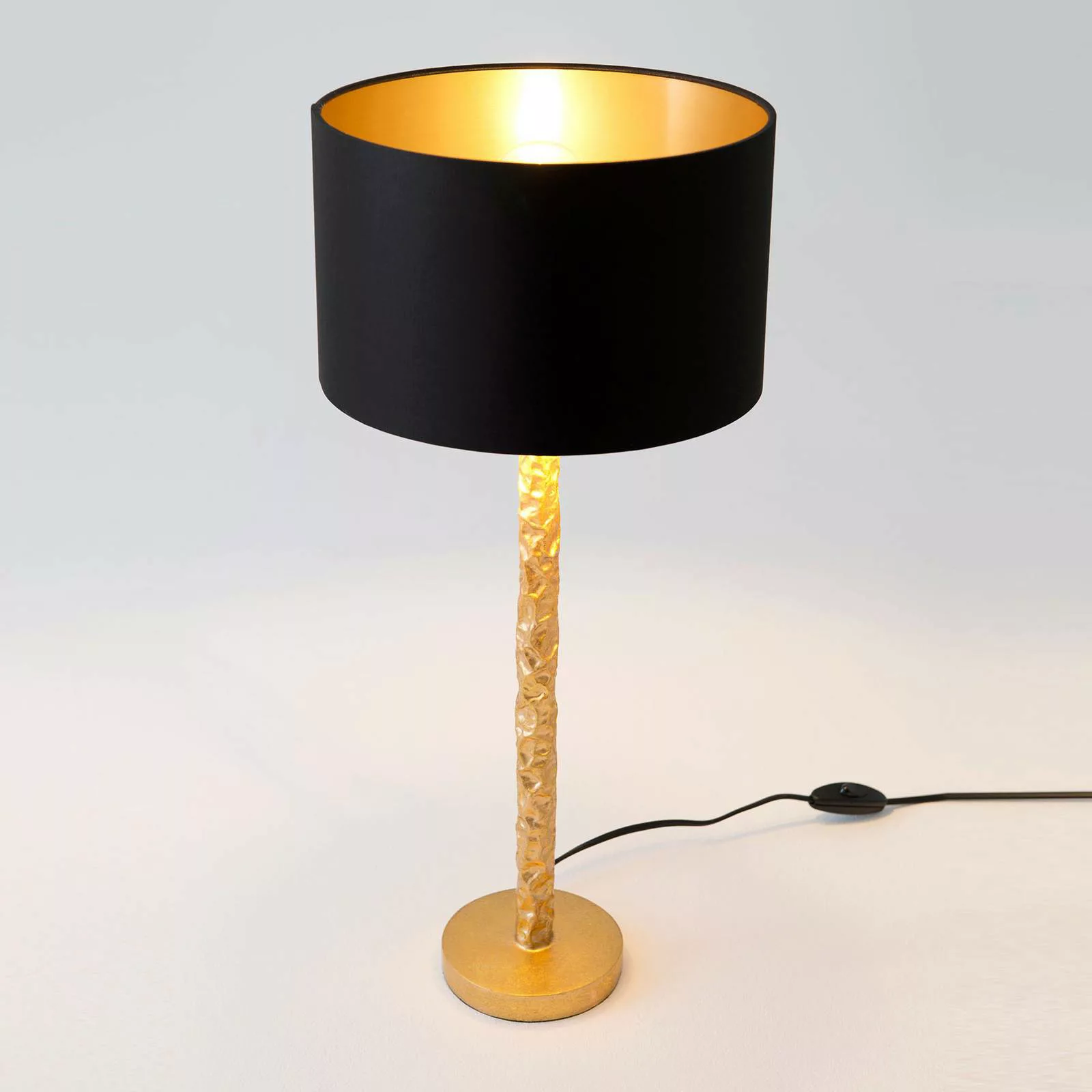 Tischlampe Cancelliere Rotonda schwarz/gold 57 cm günstig online kaufen