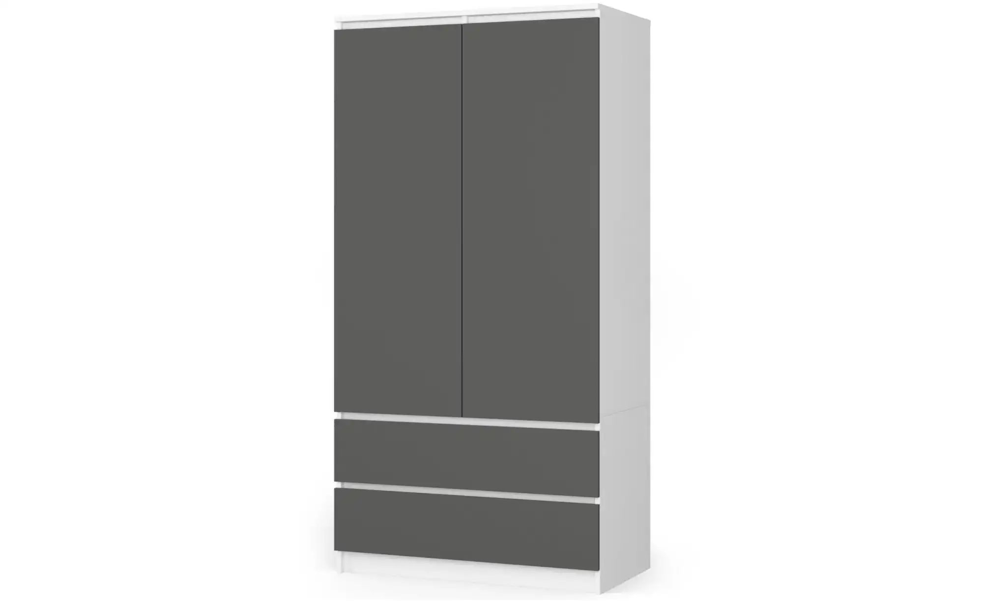 Drehtürenschrank mit 2 Schubladen Oda ¦ mehrfarbig ¦ Maße (cm): B: 90 H: 18 günstig online kaufen