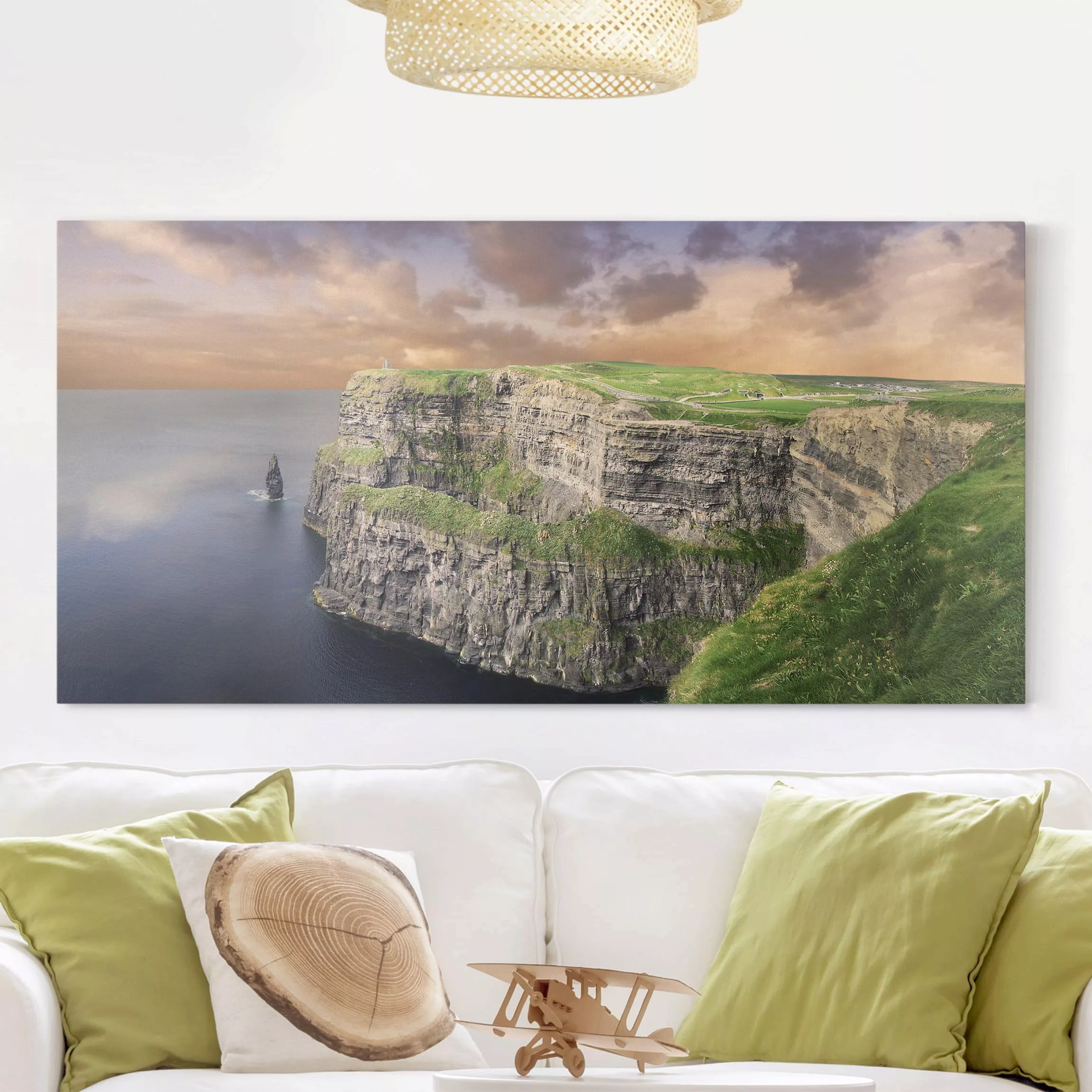 Leinwandbild Strand - Querformat Cliffs Of Moher günstig online kaufen