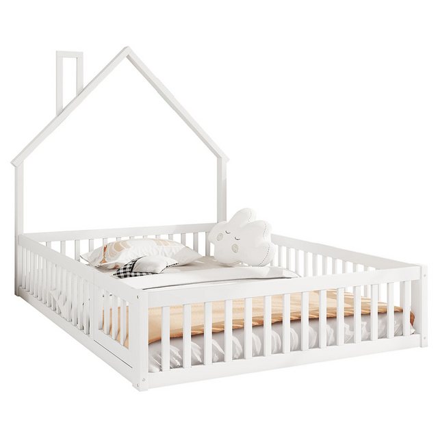 Sweiko Kinderbett Hausbett Jugendbett Funktionsbett (Gästebett mit Schornst günstig online kaufen