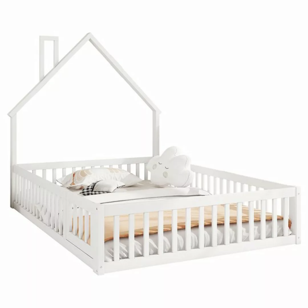 Sweiko Kinderbett Hausbett Jugendbett Funktionsbett (Gästebett mit Schornst günstig online kaufen