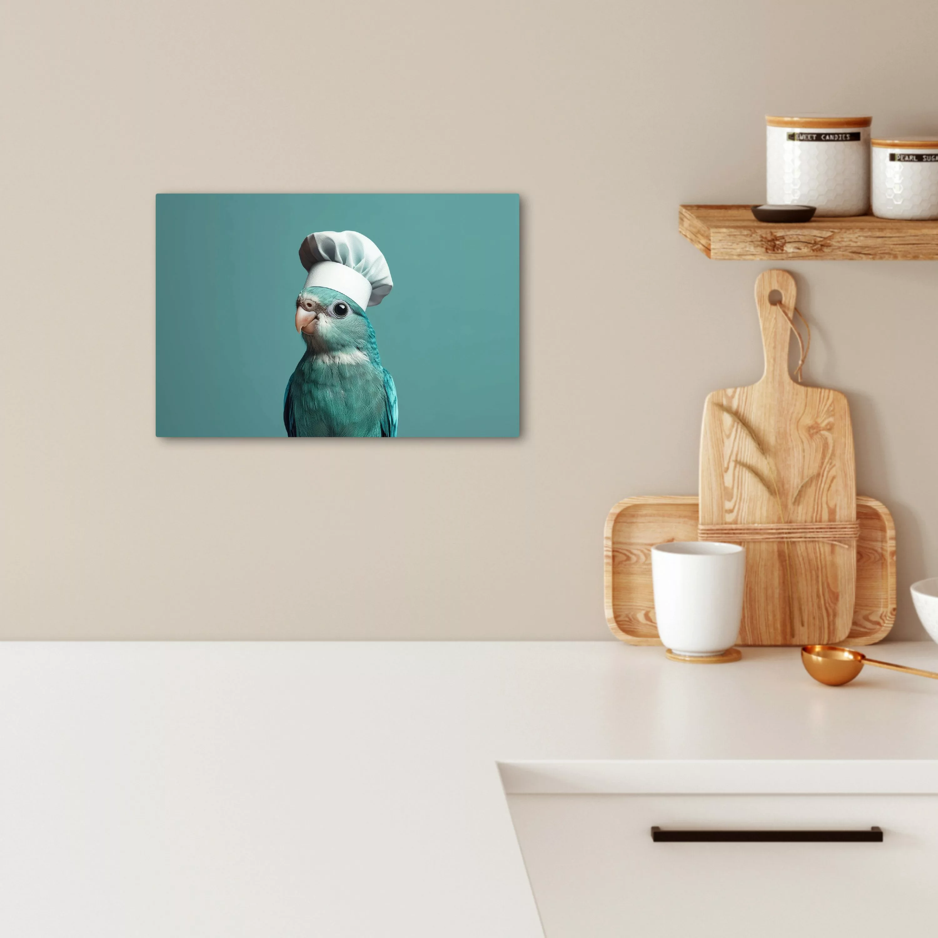 OneMillionCanvasses® Leinwandbild Wellensittich - Vogel - günstig online kaufen