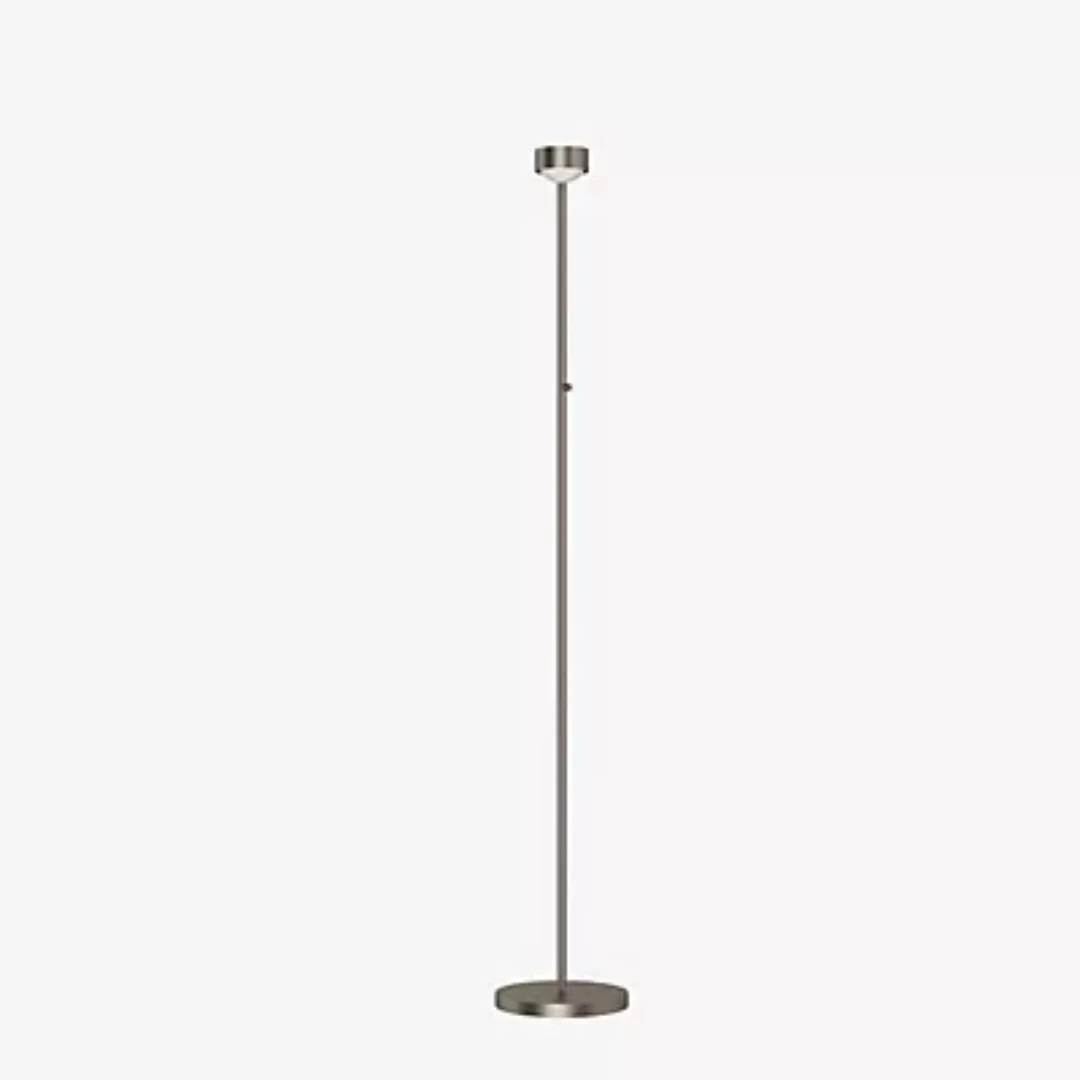 Top Light Puk Eye Floor Stehleuchte LED, nickel matt - Glas matt günstig online kaufen