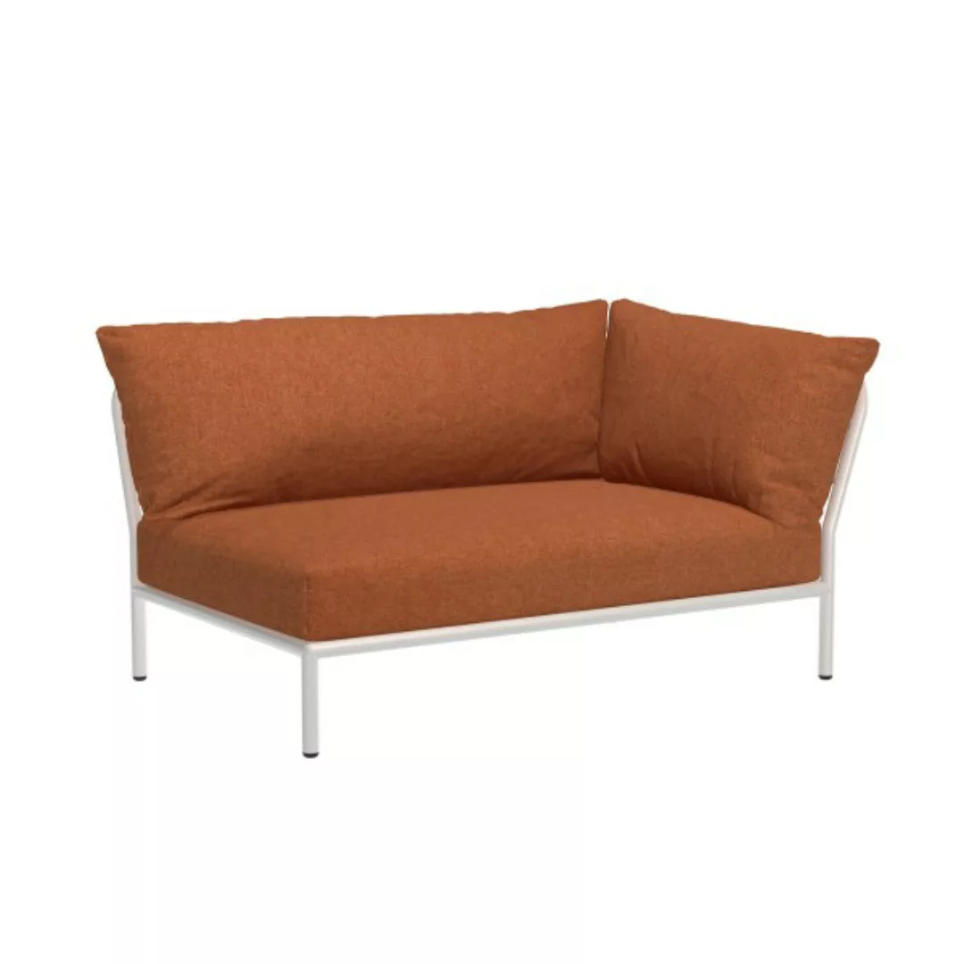 LEVEL2 Outdoor Sofa Lounge-Modul 2 Rost Weiß Rechts günstig online kaufen