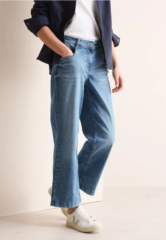 Cecil Weite Jeans, softer Materialmix günstig online kaufen