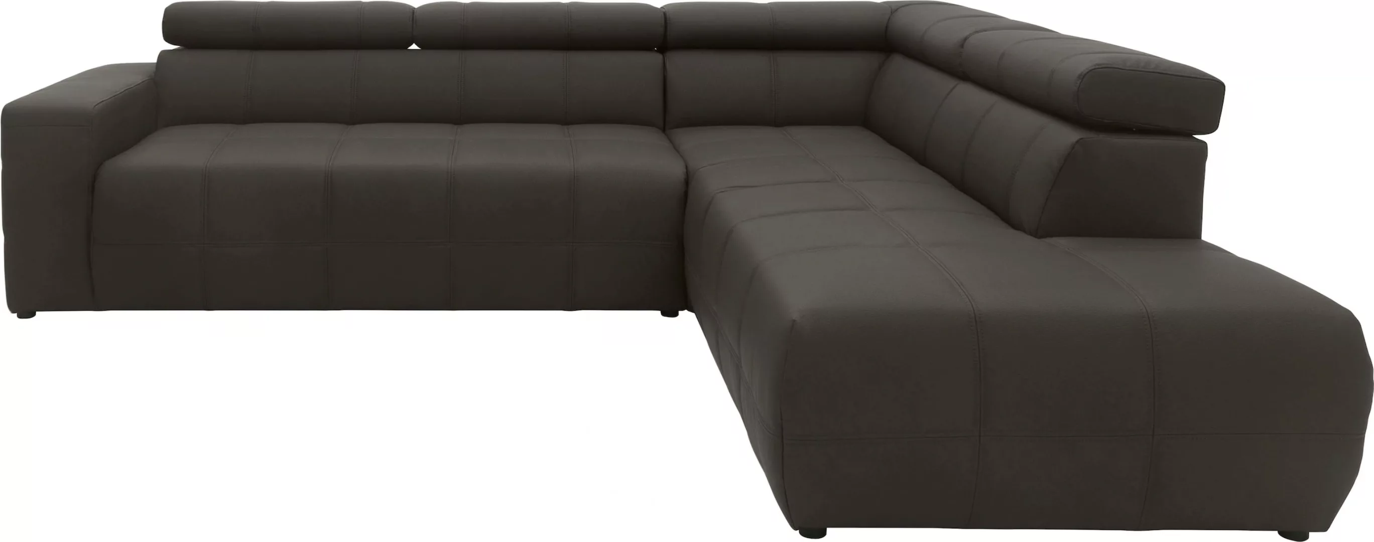 DOMO collection Ecksofa »Brandon L-Form, auch in Leder«, inklusive Kopfteil günstig online kaufen