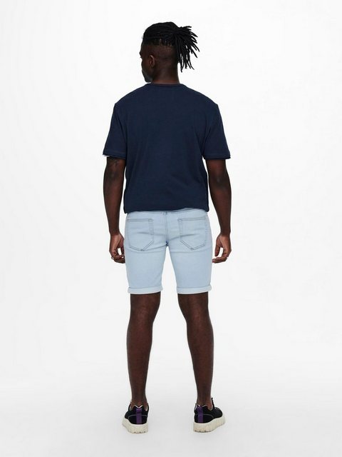 Only & Sons Herren Jeans Short ONSPLY JOG BLUE SHORTS PK 8584- Regular Fit günstig online kaufen