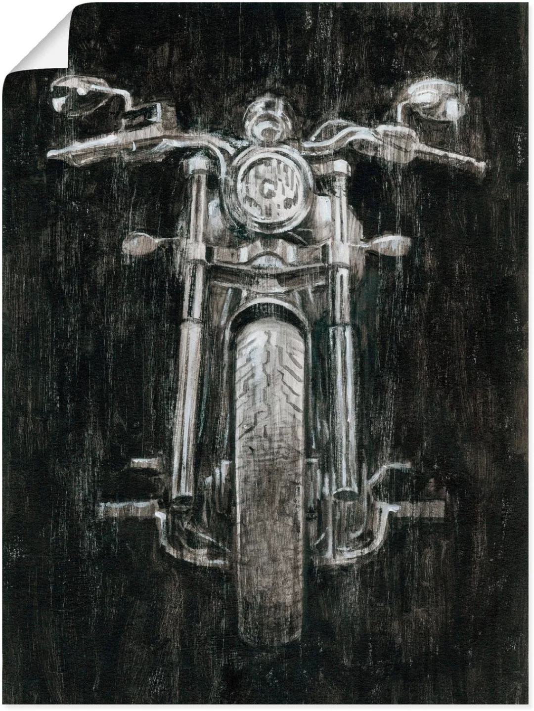 Artland Wandbild "Eisernes Pferd I", Motorräder & Roller, (1 St.), als Post günstig online kaufen