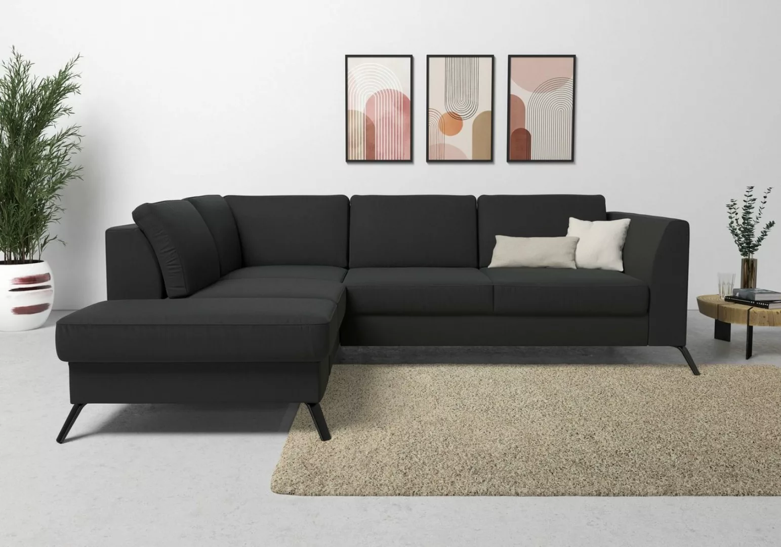 sit&more Ecksofa Olsen, inklusive Sitztiefenverstellung, wahlweise mit Bett günstig online kaufen