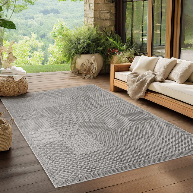 Ayyildiz Teppiche Outdoorteppich »IBIZA 1902«, rechteckig, 5 mm Höhe, Läufe günstig online kaufen