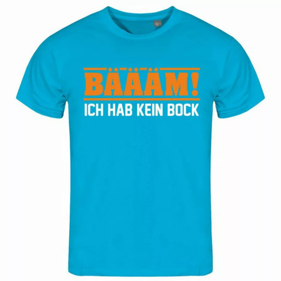deinshirt Print-Shirt Herren T-Shirt BÄÄÄM Ich hab kein bock mehr ORANGE Fu günstig online kaufen