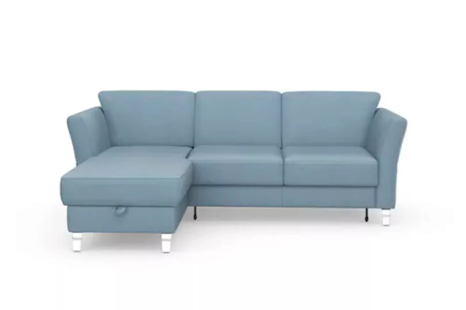 sit&more Ecksofa »Visby L-Form«, wahlweise mit Bettfunktion und Bettkasten, günstig online kaufen