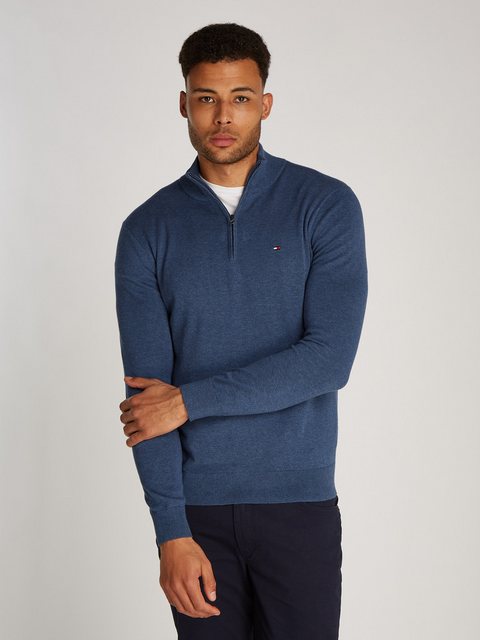 Tommy Hilfiger Troyer ESSENTIAL COTTON ZIP MOCK günstig online kaufen