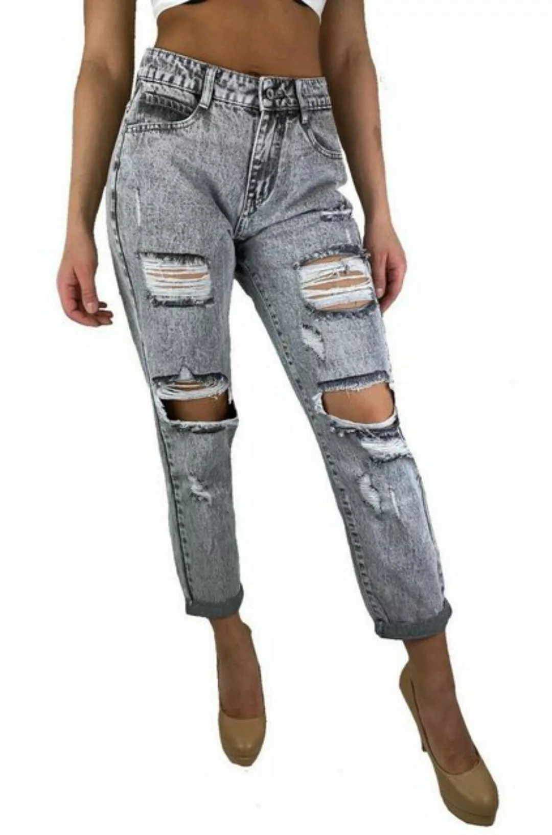 Worldclassca Mom-Jeans Worldclassca Damen MOM Jeans Straight FIT HIGH Waist günstig online kaufen