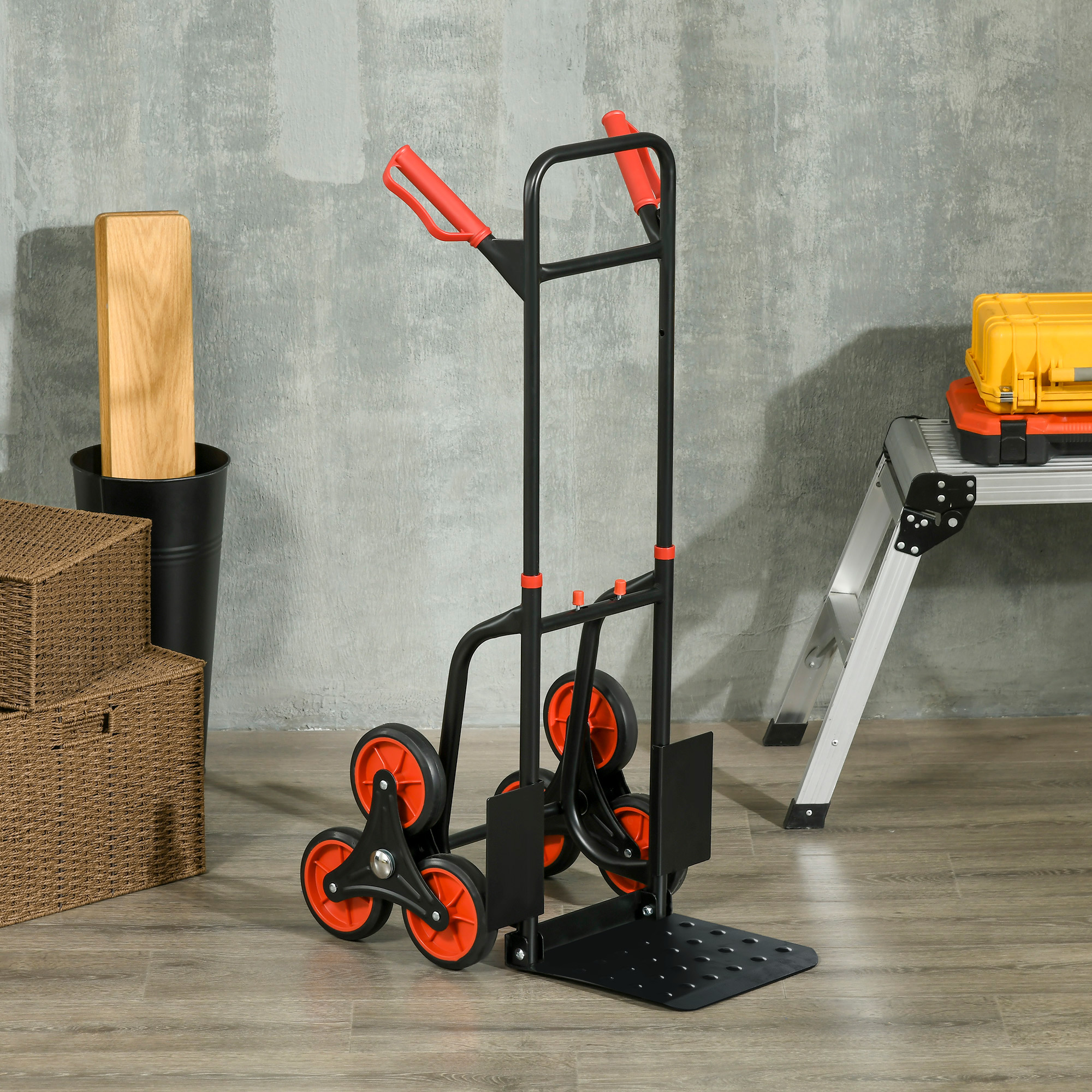 DURHAND Treppensteiger Sackkarre 150 kg Transportkarre höhenverstellbar kla günstig online kaufen