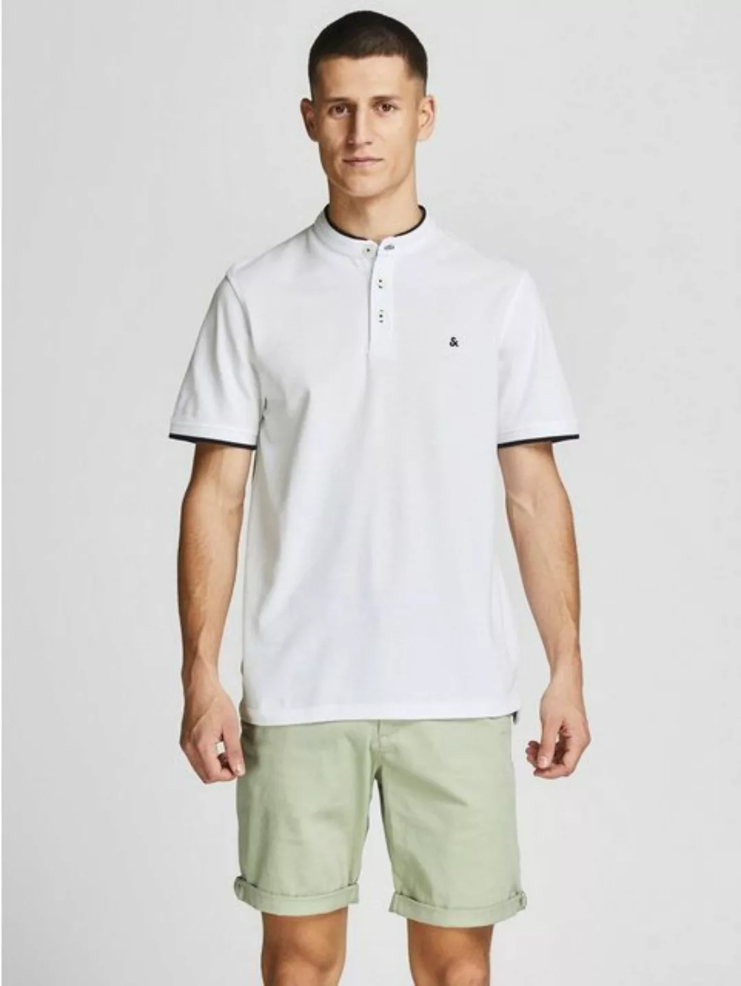 Jack & Jones Herren Poloshirt JJEPAULOS MAO - Slim Fit günstig online kaufen