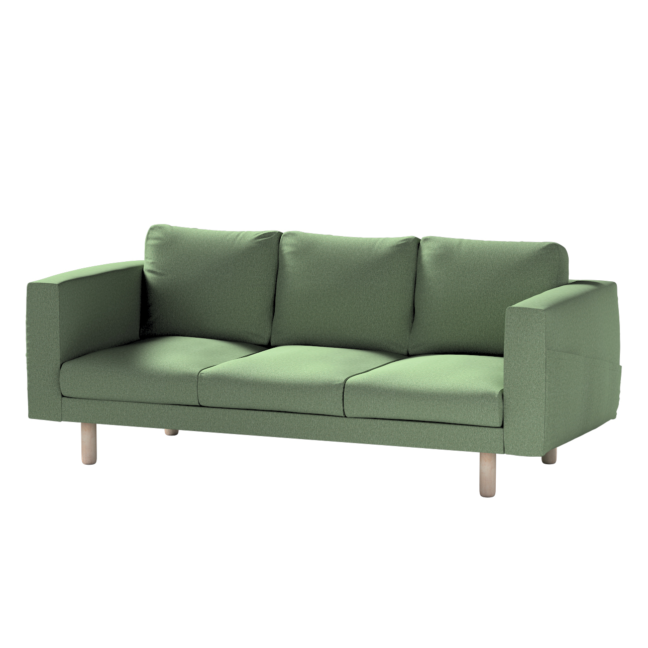 Bezug für Norsborg 3-Sitzer Sofa, grün, Norsborg 3-Sitzer Sofabezug, Amster günstig online kaufen