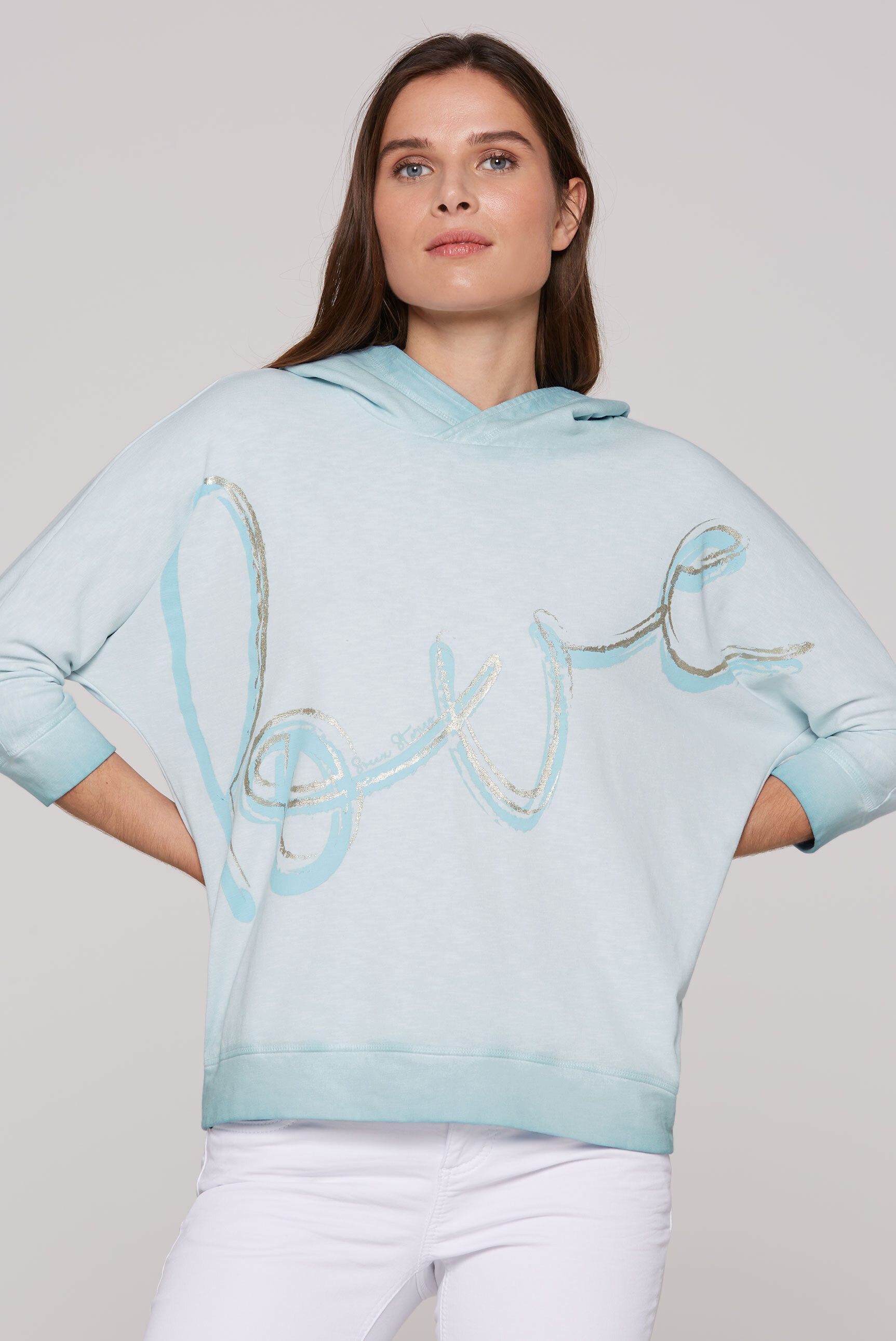 SOCCX Kapuzensweatshirt mit Fledermausärmeln günstig online kaufen