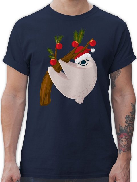 Shirtracer T-Shirt Faultier Weihnachten Weihachten Kleidung günstig online kaufen