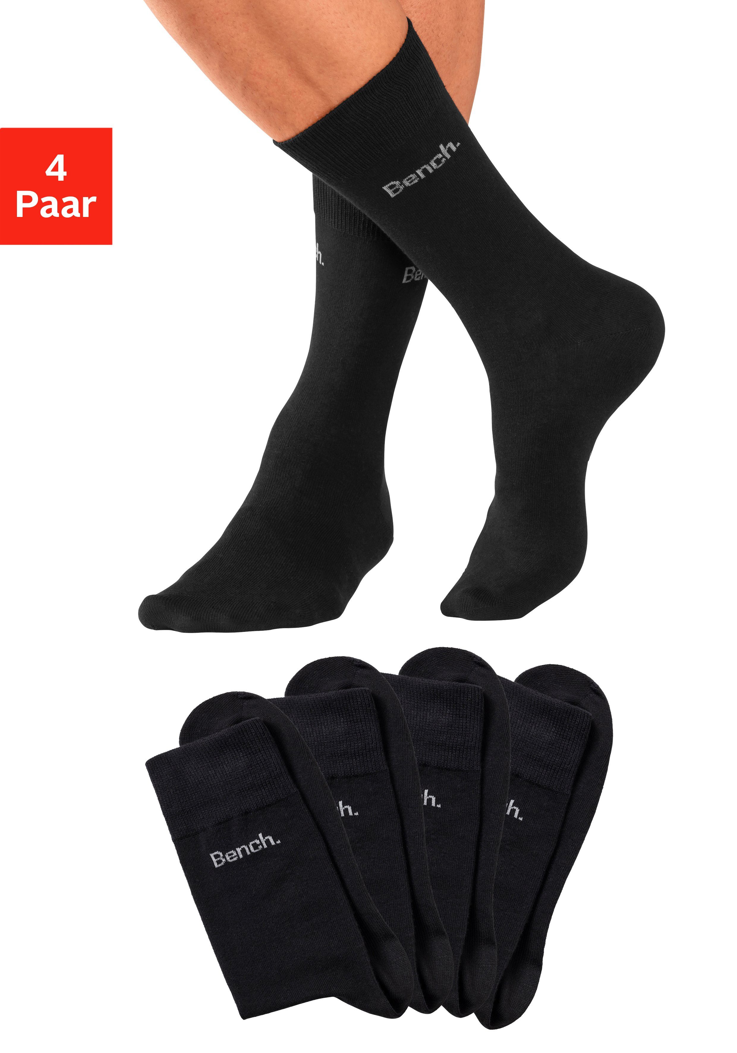 Bench. Basicsocken, (Packung, 4 Paar), in angenehm weicher Markenqualität günstig online kaufen