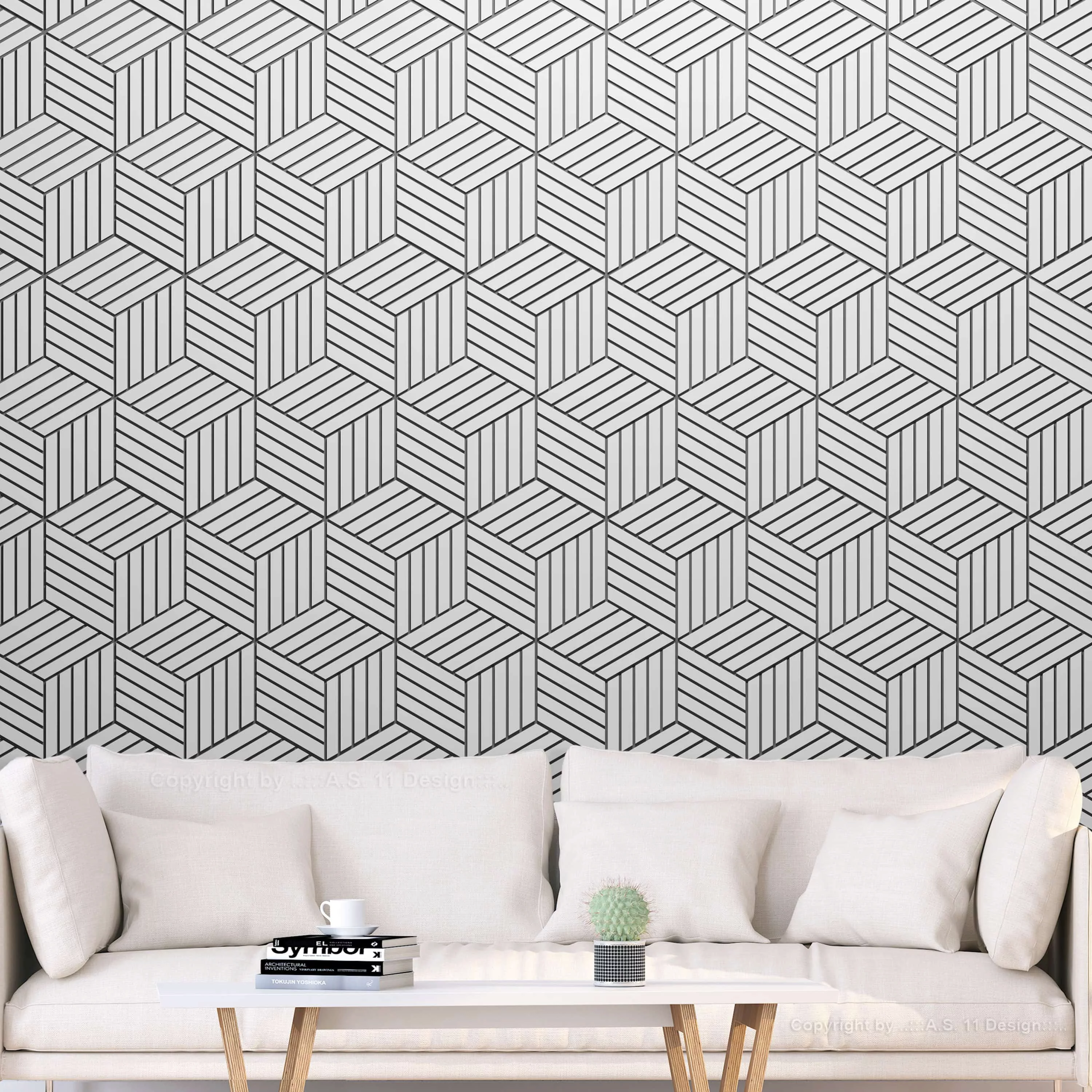 Fototapete - Hexagons in Detail günstig online kaufen