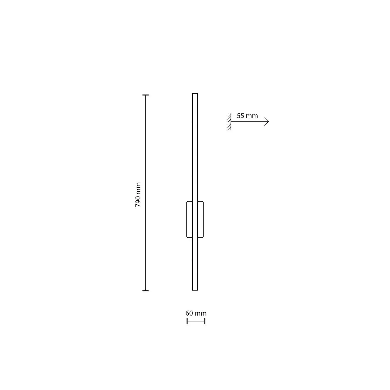 LED-Wandleuchte Flash, indirekt, schwarz/nussbaum, 1-flammig günstig online kaufen