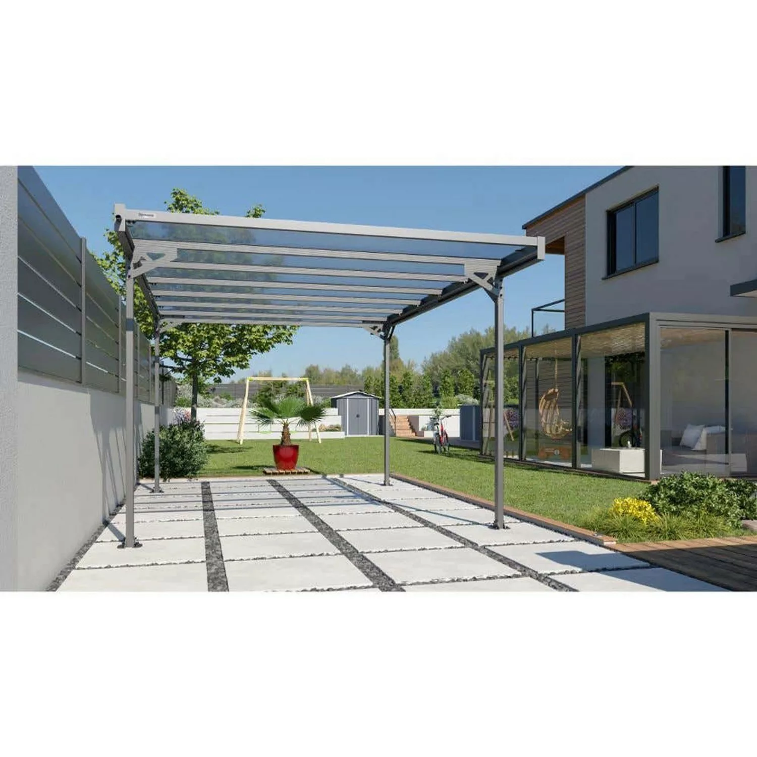 Terrando Einzelcarport Carport Mistral Anthrazit 2.260 cm günstig online kaufen