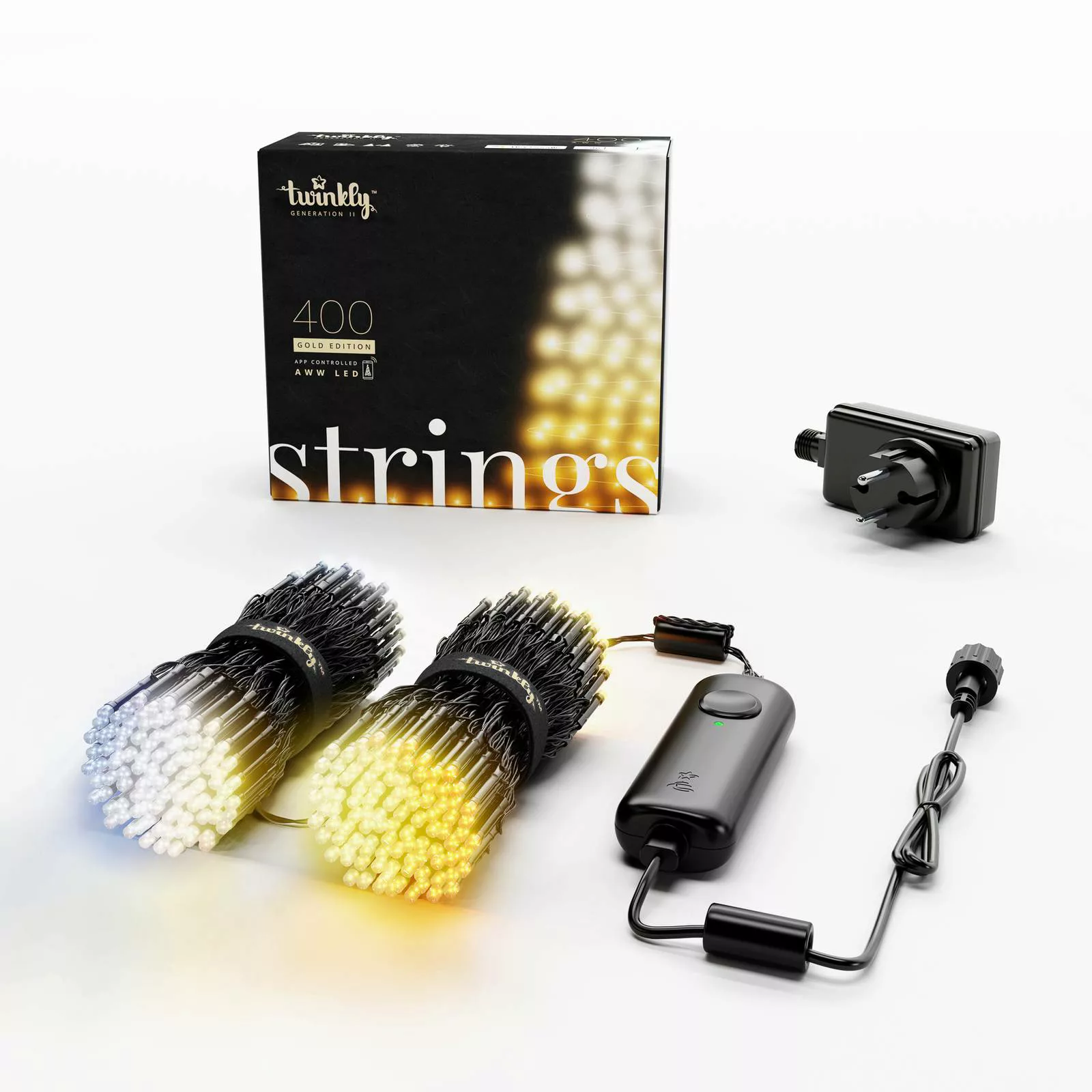 Lichterkette Twinkly CCT schwarz 400-flammig 32m günstig online kaufen