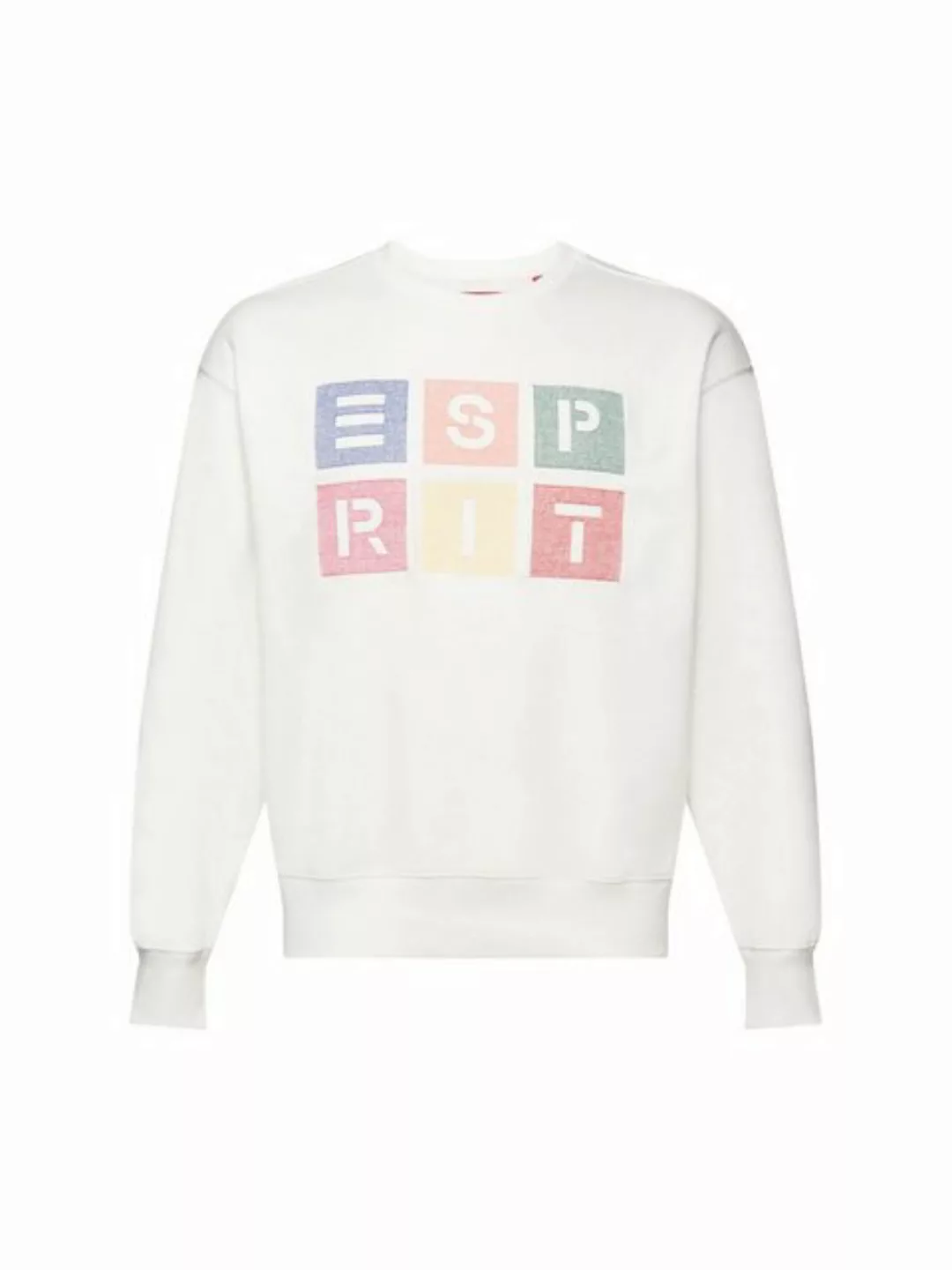 Esprit Sweatshirt Logo-Sweatshirt aus Bio-Baumwolle (1-tlg) günstig online kaufen
