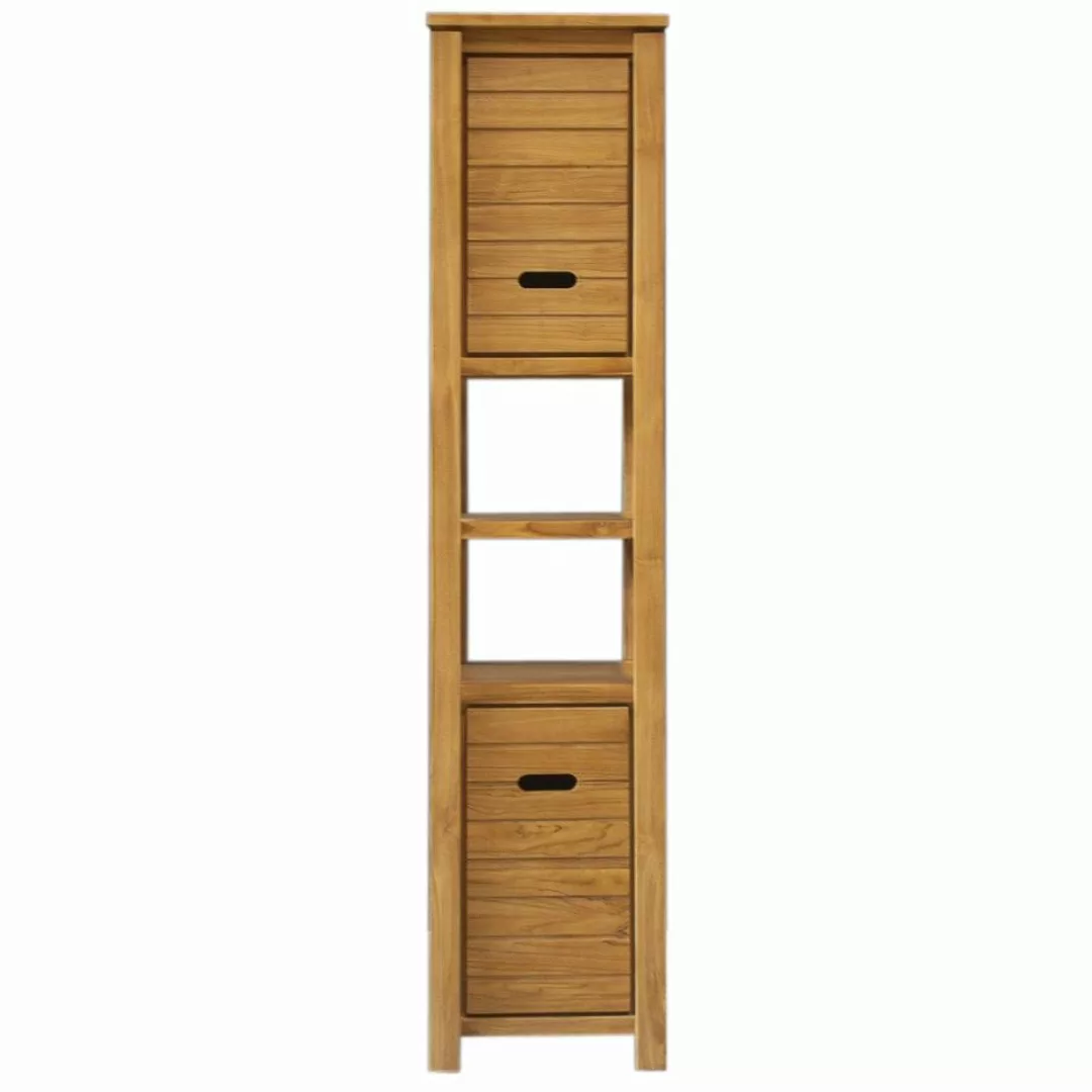 Badezimmerschrank Ulpia Teak Massivholz günstig online kaufen