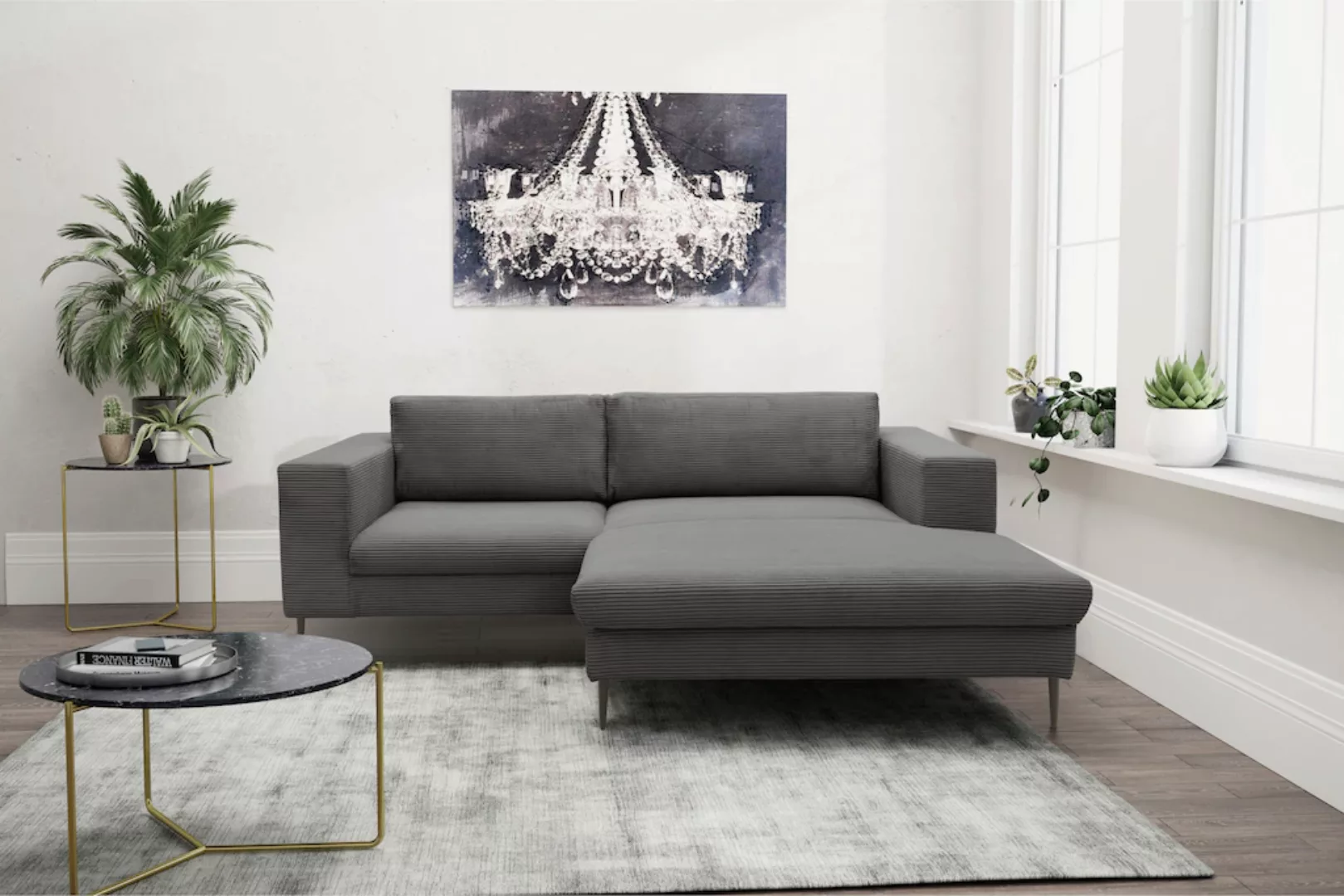 DOMO collection Ecksofa "Modica L-Form", moderne Optik mit großzügiger Reca günstig online kaufen