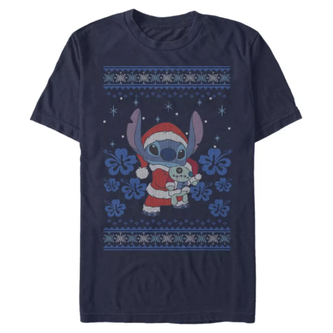 Disney - Lilo & Stitch - Stitch Holiday - Weihnachten - Männer T-Shirt günstig online kaufen