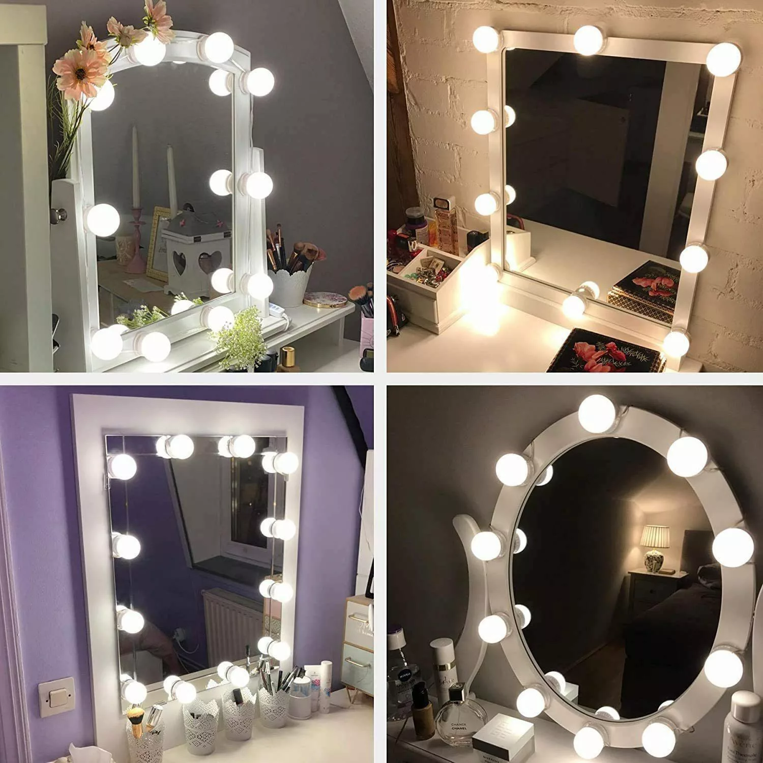 Elegear LED Spiegelleuchte 12 LED Spiegelleuchte, günstig online kaufen