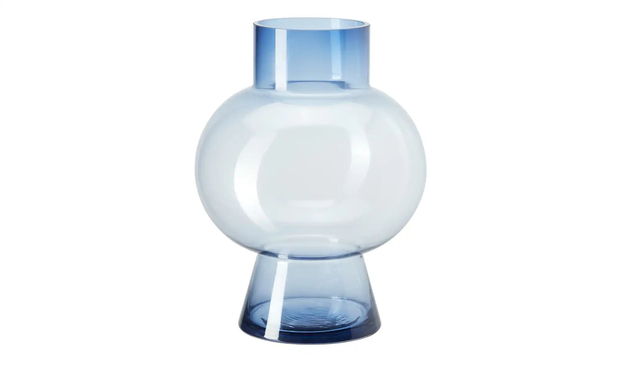 HOME STORY Vase ¦ blau ¦ Glas  ¦ Maße (cm): H: 36  Ø: 28 Accessoires > Vase günstig online kaufen