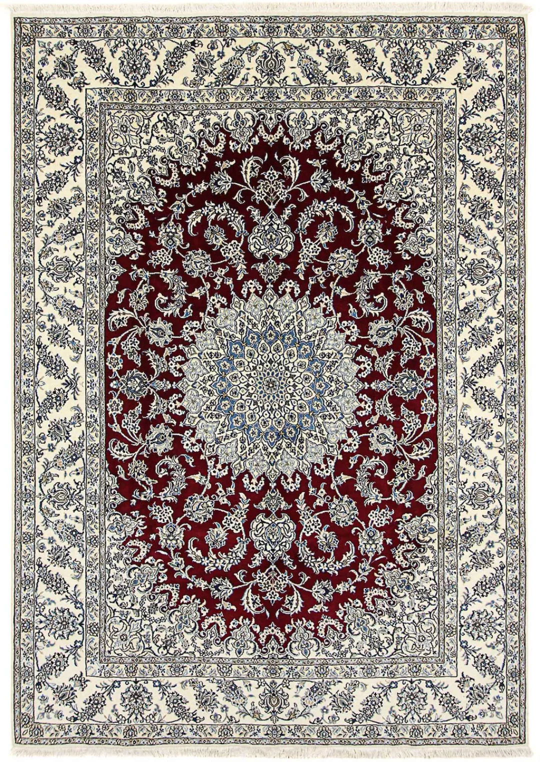 morgenland Orientteppich »Perser - Nain - 346 x 246 cm - dunkelrot«, rechte günstig online kaufen
