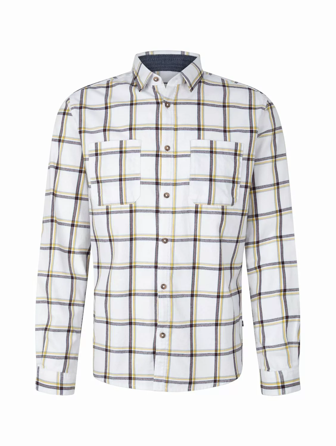 Tom Tailor Herren Langarm Hemd FLANELL CHECKED - Regular Fit günstig online kaufen