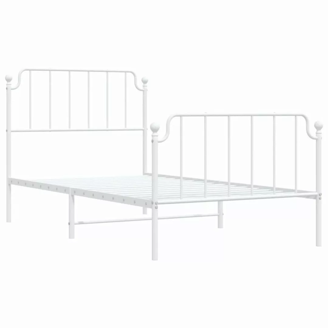 vidaXL Bett Bettgestell mit Kopf- und günstig online kaufen