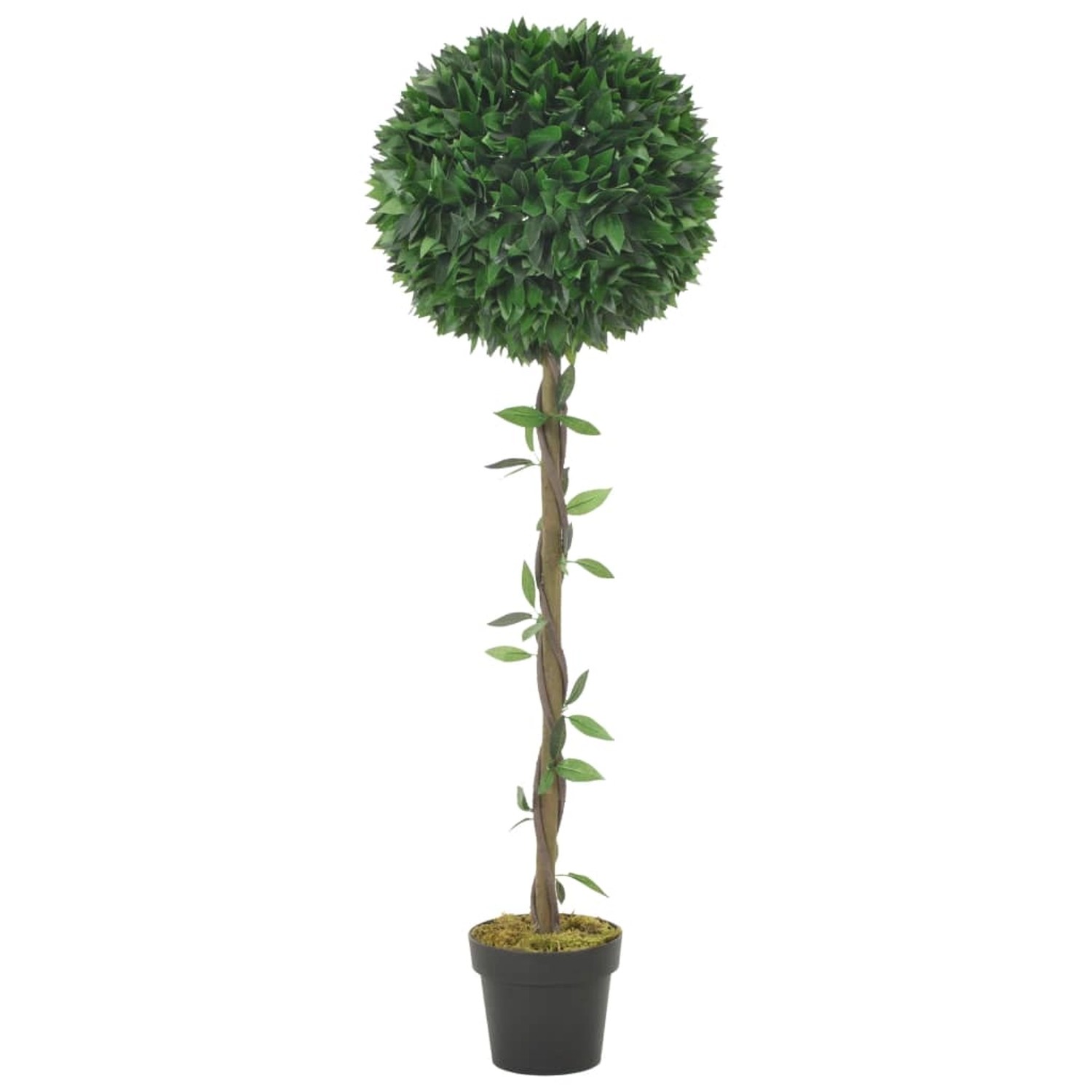 furnicato Künstliche Pflanze Lorbeerbaum mit Topf Grün 130 cm günstig online kaufen