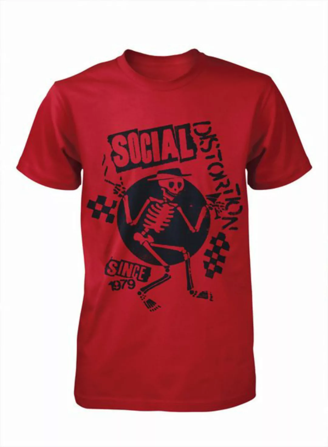 Social Distortion T-Shirt Speakeasy Checkerboard Red günstig online kaufen